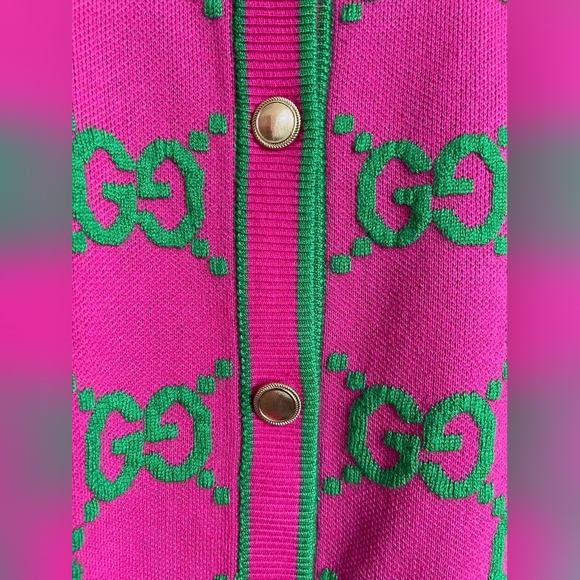Gucci GG crew neck cardigan sweater - Picture 5 of 9